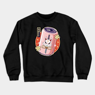 Kitsune Kawaii Aesthetic Soda Crewneck Sweatshirt